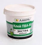 Клей ПВА-М ун-ный ЭКСТРА 0,9 кг